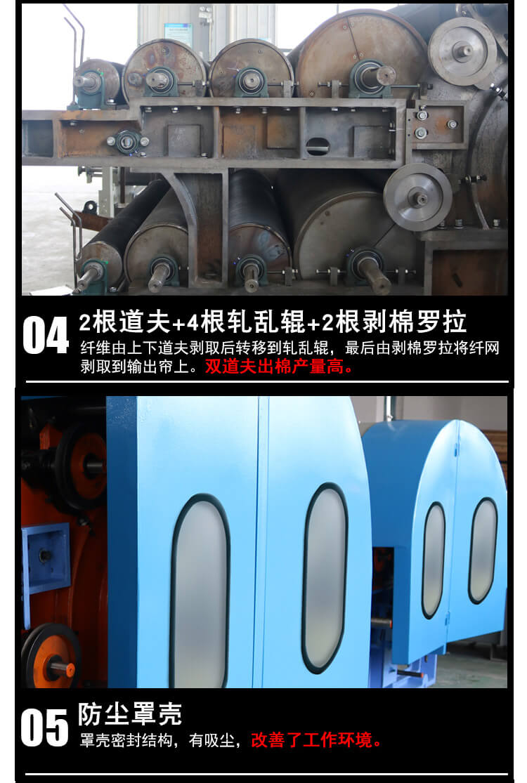 N-1230單/雙錫林雙道夫梳理機產品細節3